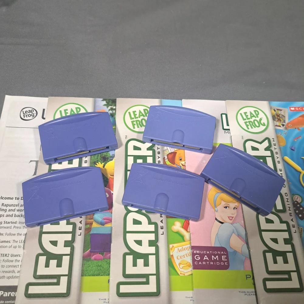 LeapFrog Leapster Game 5 Pc Disney Princess Tangled I Spy Backyardigans PetPals
